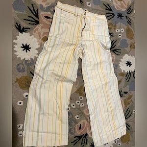 Madewell Striped Wide Leg Pant